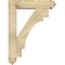 Ekena Millwork Merced Arts and Crafts Rough Sawn Bracket w/ Offset Brace, Douglas Fir, 6"W x 24"D x 32"H BKT0604X24X32MRC03RDF - alternate 3